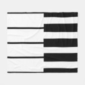 Geometrische Klaviertasten Fleecedecke (Vorderseite (Horizontal))