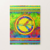 [Geometrische Krawatte-Färbung] Moderne Streifen m Puzzle (Vertikal)