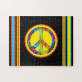 [Geometrische Krawatte-Färbung] Streifen mit Fried Puzzle (Horizontal)