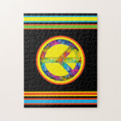 [Geometrische Krawatte-Färbung] Streifen mit Fried Puzzle (Vertikal)