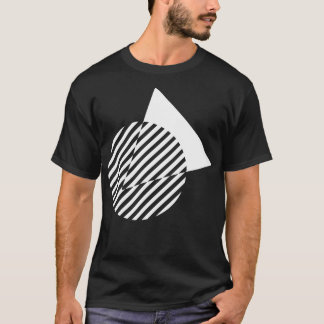geometrische Kreis- und Dreiecksgestaltung T-Shirt