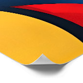 Geometrische Kreise des Retro-Pops Poster (Ecke)