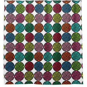 Geometrische Kreise Duschvorhang