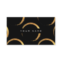 Geometrische Kreise Malen Golden Black Vip