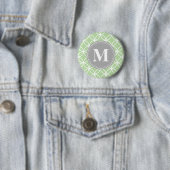 Geometrische Kreise Mini-Grau-Monogramm Button (Beispiel)