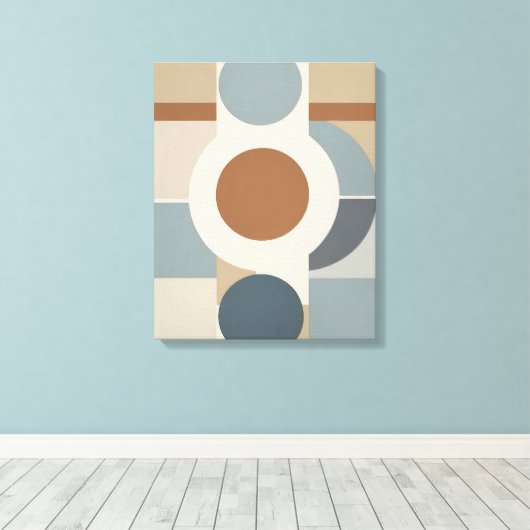 Geometrische Kreise Moderne Abstrakte Leinwand Kun (Insitu (Holzboden))