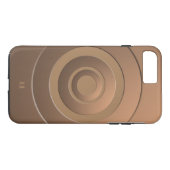 Geometrische Kreise Moderne Bronze mit beliebigen  Case-Mate iPhone Hülle (Rückseite (Horizontal))