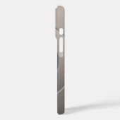 Geometrische Kreise Modernes Silber mit beliebigen Case-Mate iPhone Hülle (Rückseite / Links)