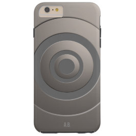 Geometrische Kreise Modernes Silber mit beliebigen iPhone 16 Hülle