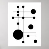Geometrische Kreise und Linien, Abstrakte Kunst |  Poster (Vorne)