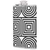 Geometrische Kreise und Quadrate Flachmann (Links)