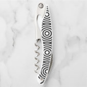 Geometrische Kreise und Quadrate Kellnermesser (Vorderseite)