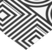 Geometrische Kreise und Quadrate Tischdecke (Schrägansicht)