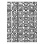 Geometrische Kreise und Quadrate Tischdecke (Vorderseite)
