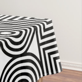 Geometrische Kreise und Quadrate Tischdecke