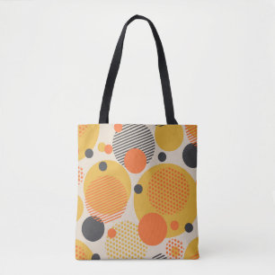 Geometrische Kreisel nach hinten: 60er Vintag Tasche