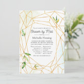 Geometrische Kristalldusche für Wasserfarben nach  Einladung (Stehend Vorderseite)