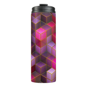 Geometrische Kuben Thermosbecher