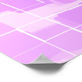 Geometrische Kunst "Blue Berry" Poster (Ecke)