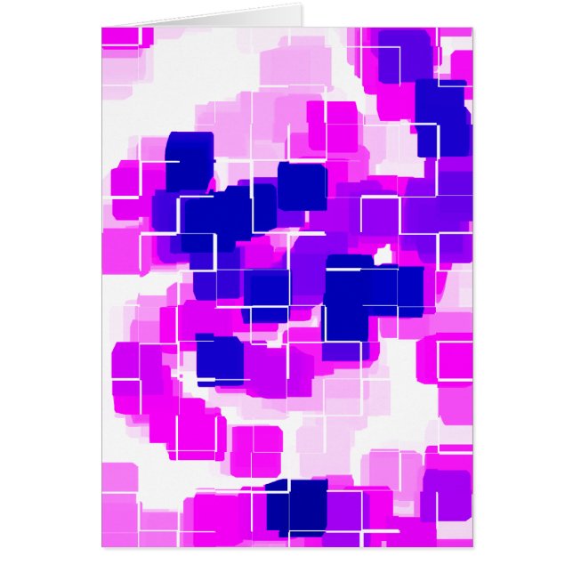 Geometrische Kunst "Blue Raspberry" (Vorne)