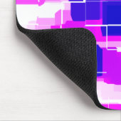 Geometrische Kunst "Blue Raspberry" Mousepad (Ecke)