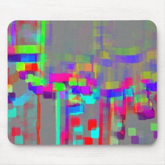 Geometrische Kunst "Carrousel" Mousepad (Vorne)