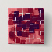 Geometrische Kunst "Cranberry" Button (Vorderseite)