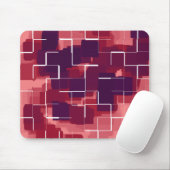 Geometrische Kunst "Cranberry" Mousepad (Mit Mouse)