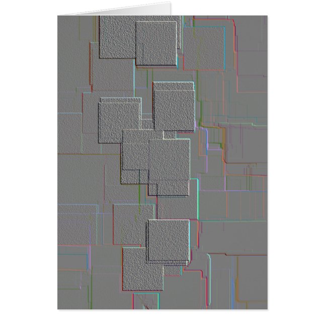 Geometrische Kunst "Cyber Gothic" (Vorne)