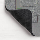 Geometrische Kunst "Cyber Gothic" Mousepad (Ecke)