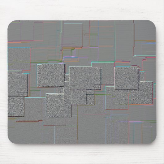 Geometrische Kunst "Cyber Gothic" Mousepad (Vorne)
