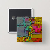 Geometrische Kunst der "Subway" Button (Vorne & Hinten)