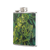 Geometrische Kunst des abstrakten Menschen und Ske Flachmann (Links)