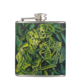 Geometrische Kunst des abstrakten Menschen und Ske Flachmann (Vorderseite)