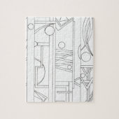 Geometrische Kunst des Architekten Dream-Modern Ba Puzzle (Vertikal)