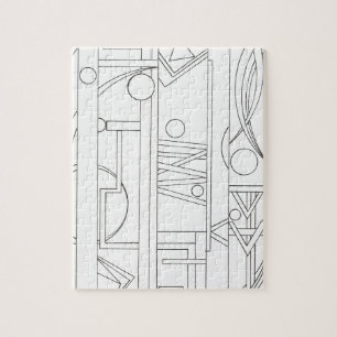 Geometrische Kunst des Architekten Dream-Modern Ba Puzzle