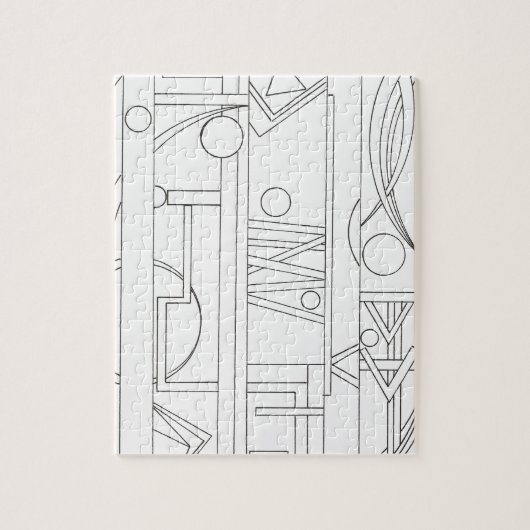 Geometrische Kunst des Architekten Dream-Modern Ba Puzzle (Vertikal)