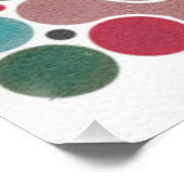 geometrische Kunst des Urlaubsdots Poster (Ecke)