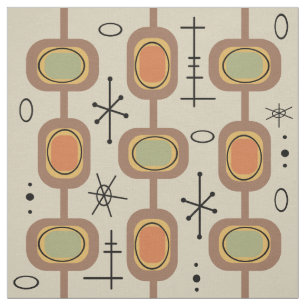 Geometrische Kunst des Weltraumzeitalters Stoff