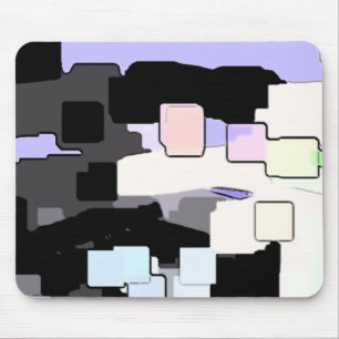 Geometrische Kunst "Dreaming Blue" Mousepad