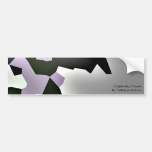 Geometrische Kunst "fragmentierte Träume" Autoaufkleber