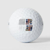Geometrische Kunst Golfball (Vorderseite)
