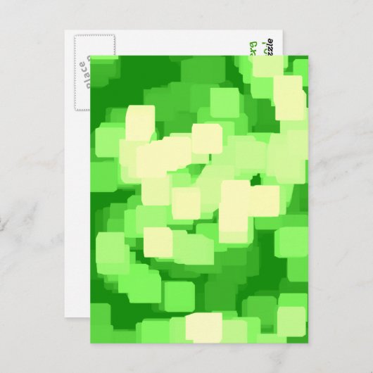 Geometrische Kunst "Iceberg" Postkarte (Vorne/Hinten)