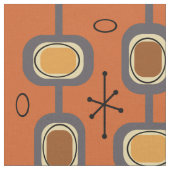 Geometrische Kunst im Weltraumzeitalter Stoff (Nahaufnahme)