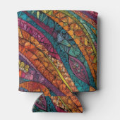 Geometrische Kunst in hellen Farben Dosenkühler (Rückseite)