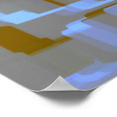 Geometrische Kunst "Koi Pond" Poster (Ecke)