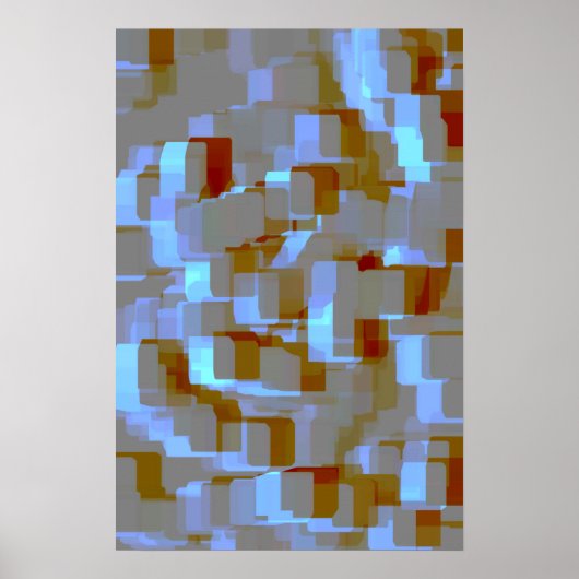 Geometrische Kunst "Koi Pond" Poster (Vorne)