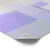 Geometrische Kunst "Lavender" Poster (Ecke)