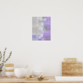 Geometrische Kunst "Lavender" Poster (Küche)