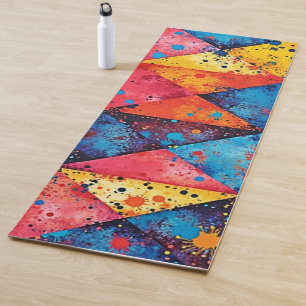 Geometrische Kunst: Lebendiges Chaos Yogamatte